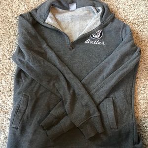 Butler University Grey Quarter Zip Sweatshirt